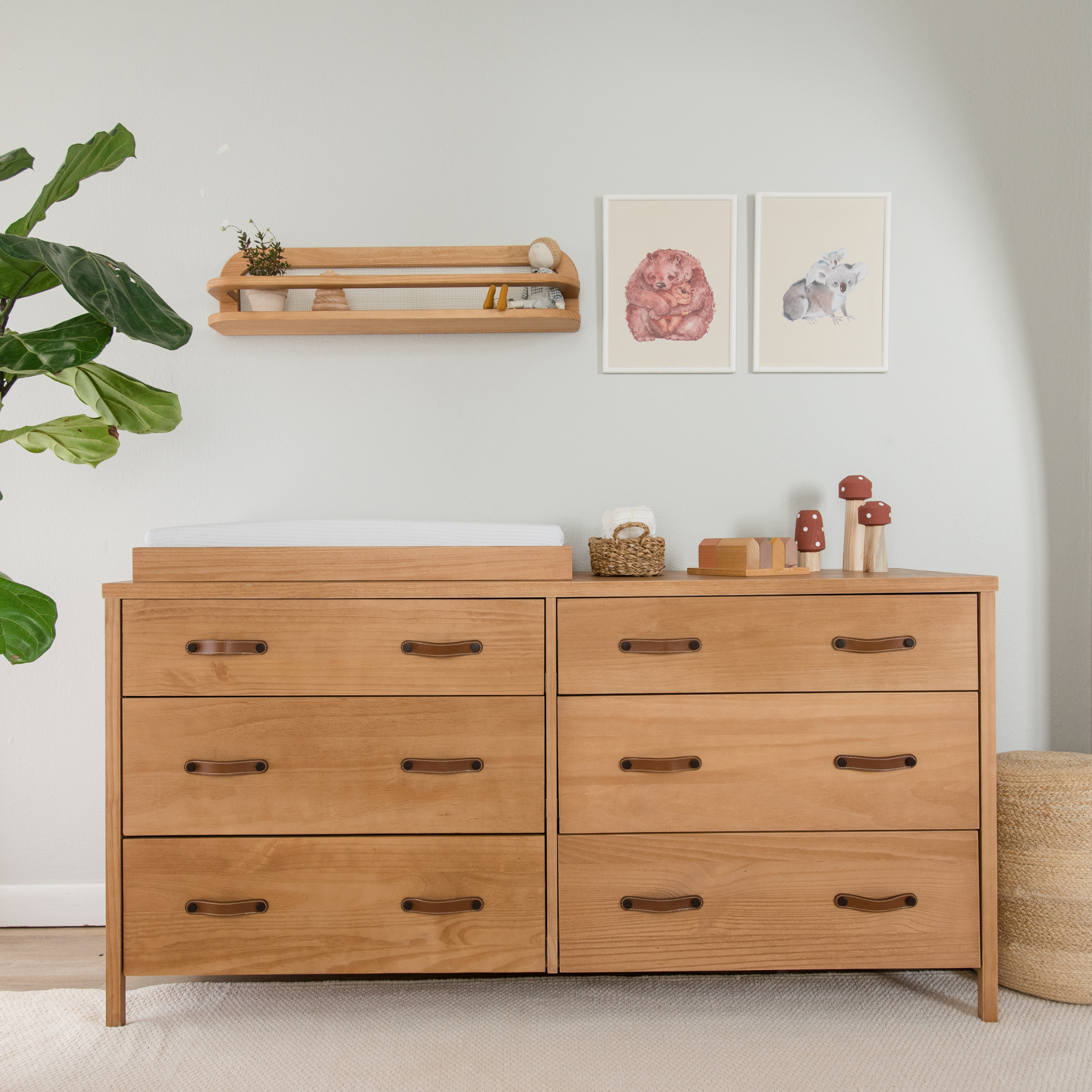 Nursery Dresser Designs Craftsman Mission 6 Drawer Nursery Dresser