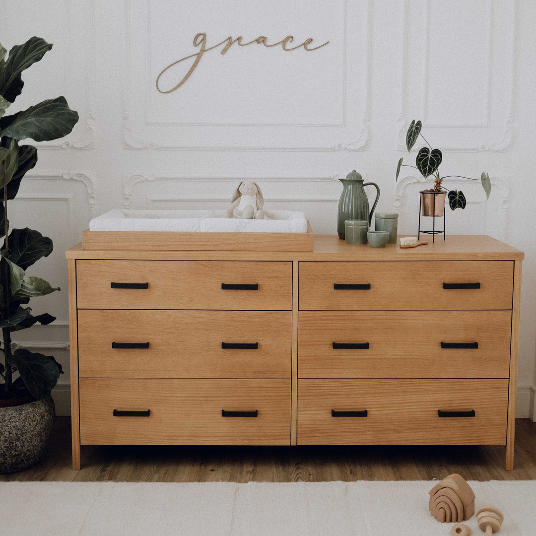 Cali 6 Drawer Dresser in Hazelnut