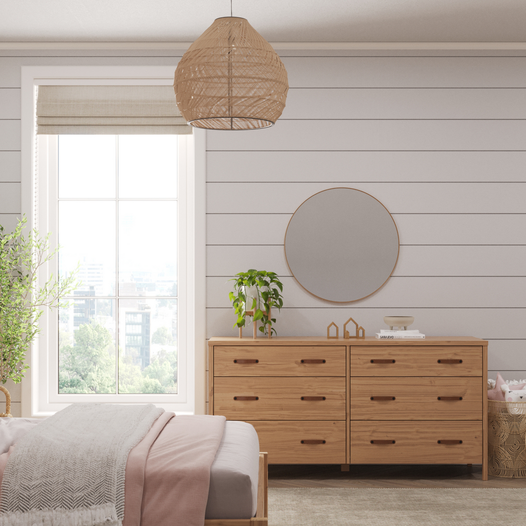 Cali 6 Drawer Dresser in Hazelnut