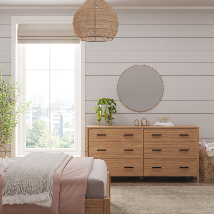 Cali 6 Drawer Dresser in Hazelnut
