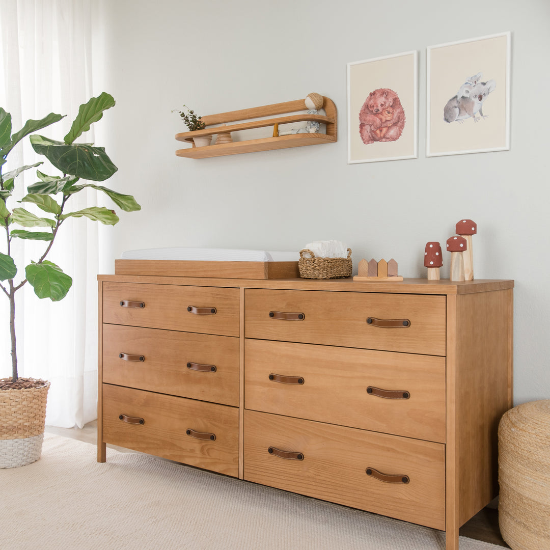 Cali 6 Drawer Dresser in Hazelnut