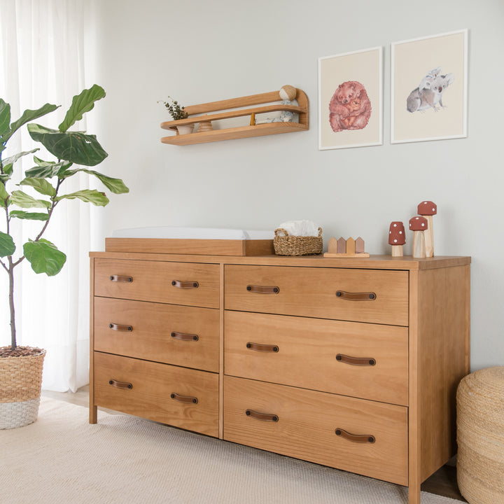Cali 6 Drawer Dresser in Hazelnut