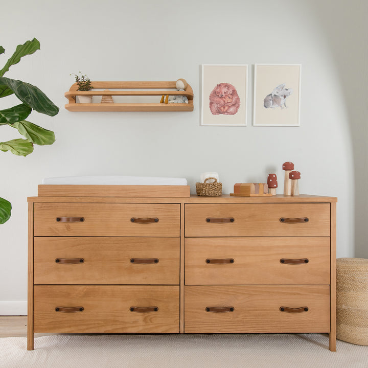 Cali 6 Drawer Dresser in Hazelnut