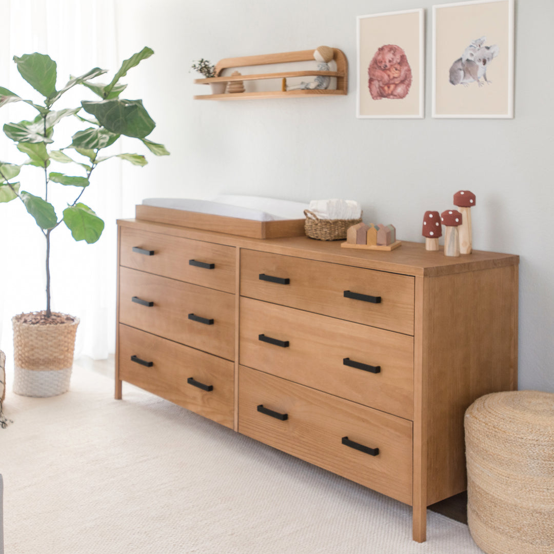 Cali 6 Drawer Dresser in Hazelnut
