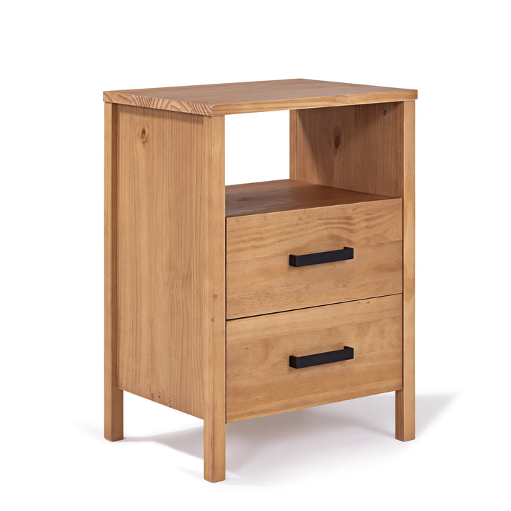 Cali Two-Drawer Nightstand in Hazelnut