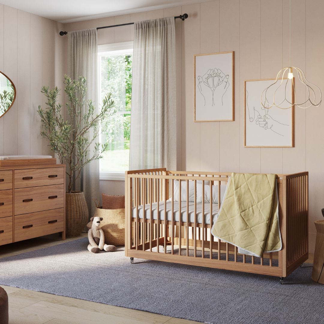 Cali Nursery Set - 6 Drawer Dresser in Hazelnut