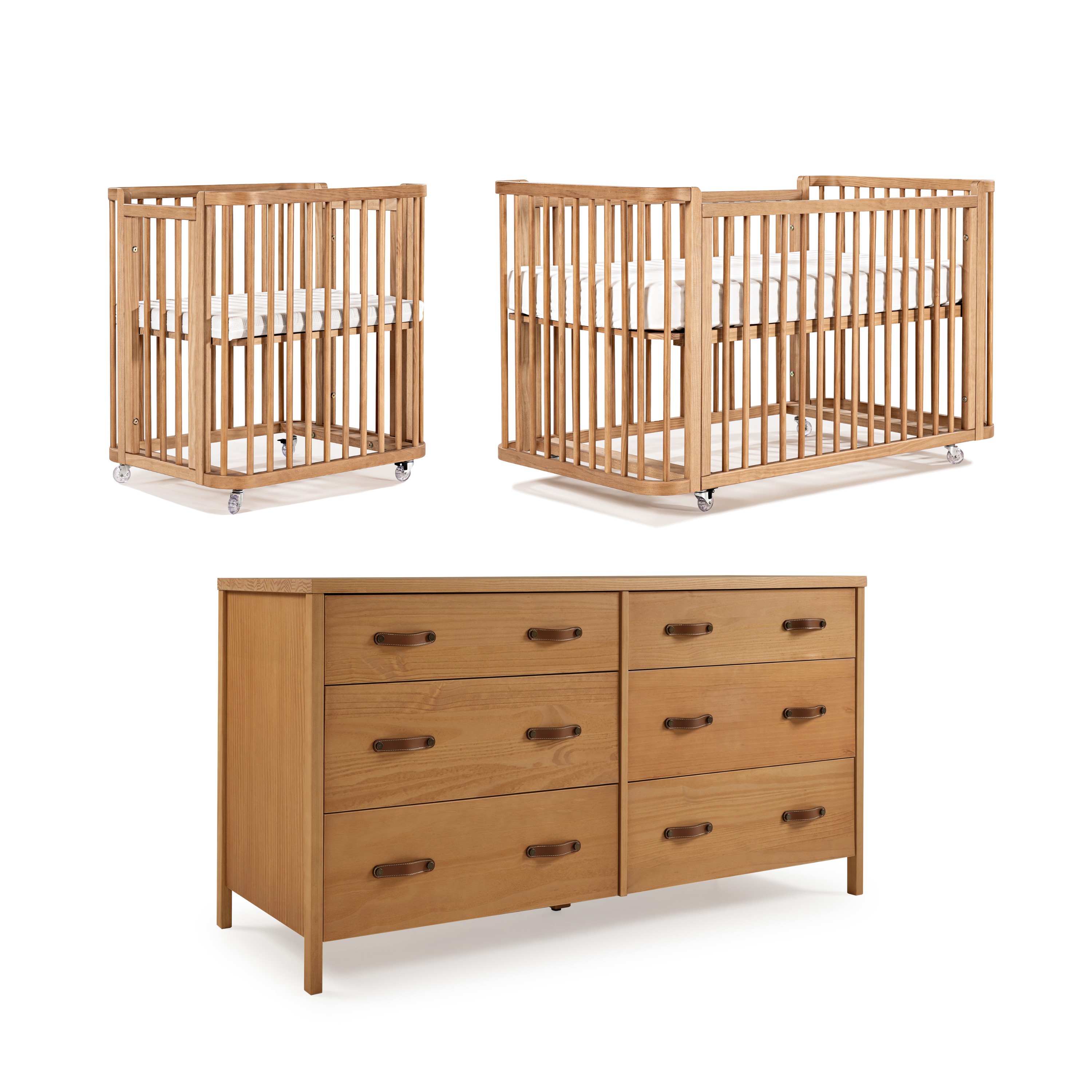 Boho Noah Crib and Chest Set | 2-Piece Nursery Set – Simply Nursery
