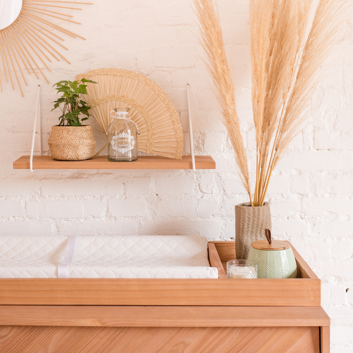 Mid-Century Changing Tray in Hazelnut