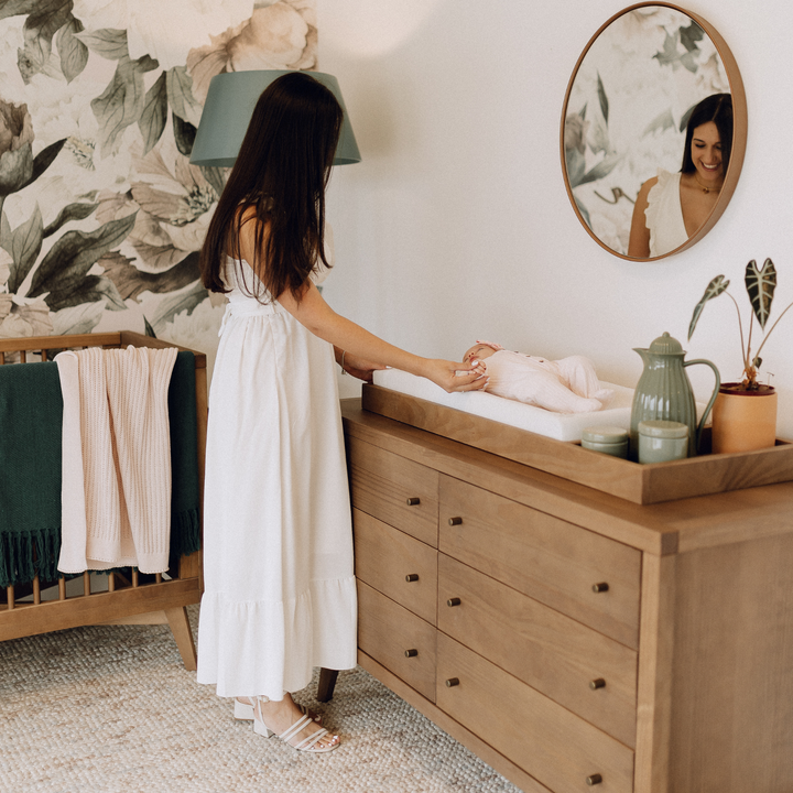 Mid-Century 6 Drawer Dresser in Walnut