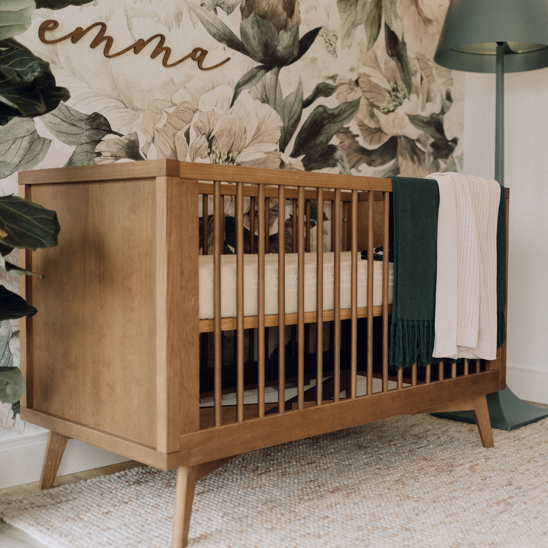 Mid-Century Nursery Set - 6 Drawer Dresser in Walnut Simply Nursery Mid-Century Nursery Set - 6 Drawer Dresser in Walnut Simply Nursery