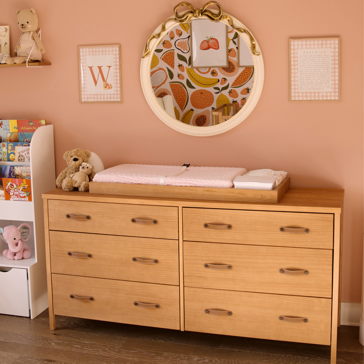Samba Spindles and Cali Leather Nursery Set in Hazelnut