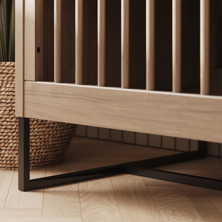 Noah Convertible Crib in Walnut