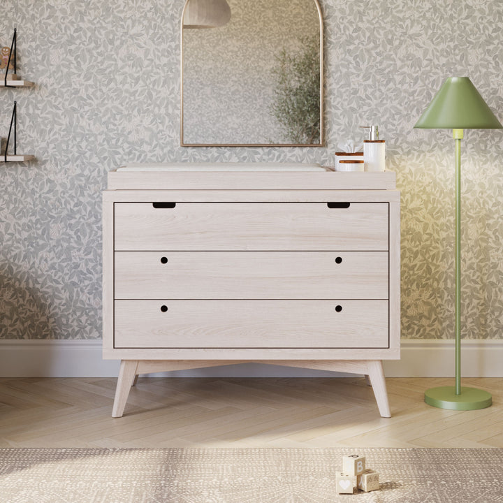 Retro Changing Tray in Natural Washed