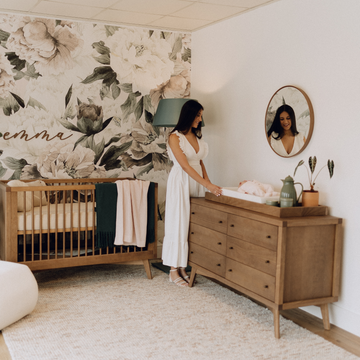 nursery dresser Milk Street Baby Branch Double stylish and safe WAMPAT 9 Drawers Dresser for