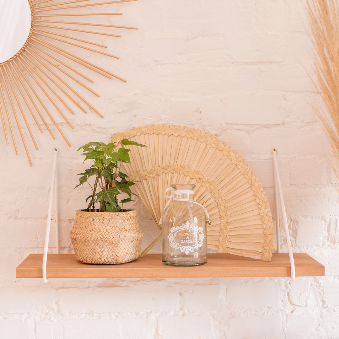 Boho Noah Wood Shelf in Hazelnut