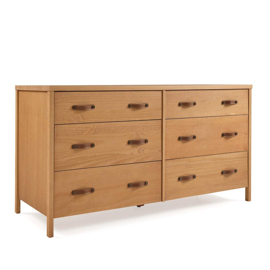 Cali Nursery Set - 6 Drawer Dresser in Hazelnut