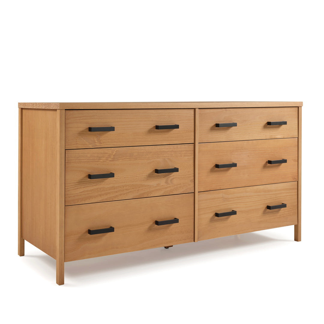 Cali Nursery Set - 6 Drawer Dresser in Hazelnut