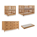Cali Nursery Set - 6 Drawer Dresser in Hazelnut
