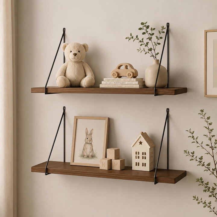 Noah Wood Shelf in Walnut