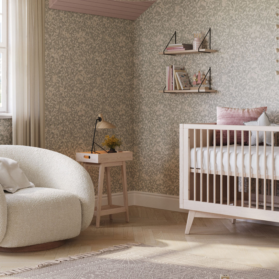 Retro Side Table in Natural Washed – Simply Nursery