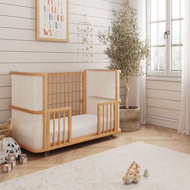 Samba Convertible Crib in Hazelnut - Fabric