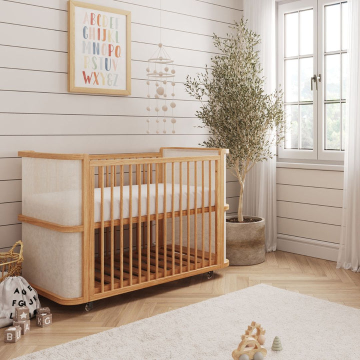 Samba Convertible Crib in Hazelnut - Fabric