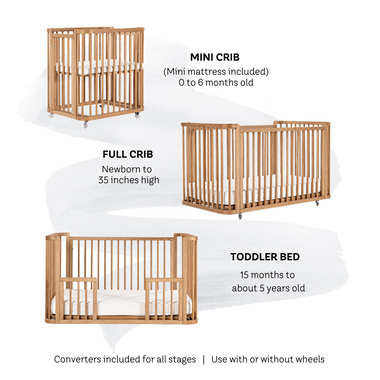 Samba Convertible Crib in Hazelnut | Simply Nursery