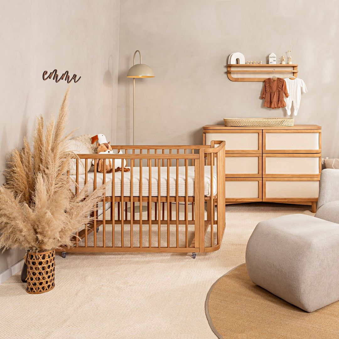 Samba Convertible Crib in Hazelnut - Spindles