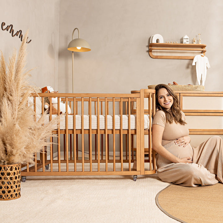 Samba Convertible Crib in Hazelnut - Spindles