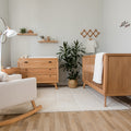 Mid-Century Nursery Set - 3 Drawer Dresser in Hazelnut