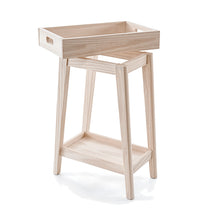 Retro Side Table in Natural Washed