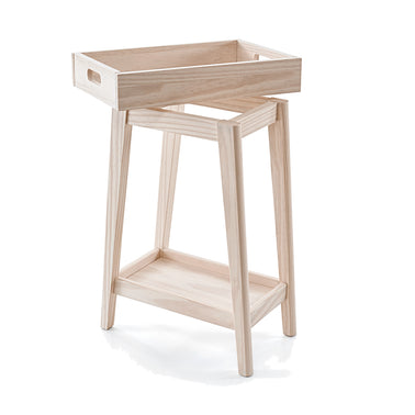 Retro Side Table in Natural Washed Simply Nursery