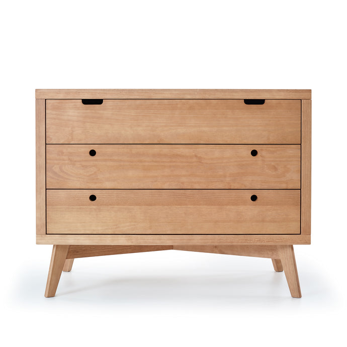 Retro Natural Wood Baby Dresser