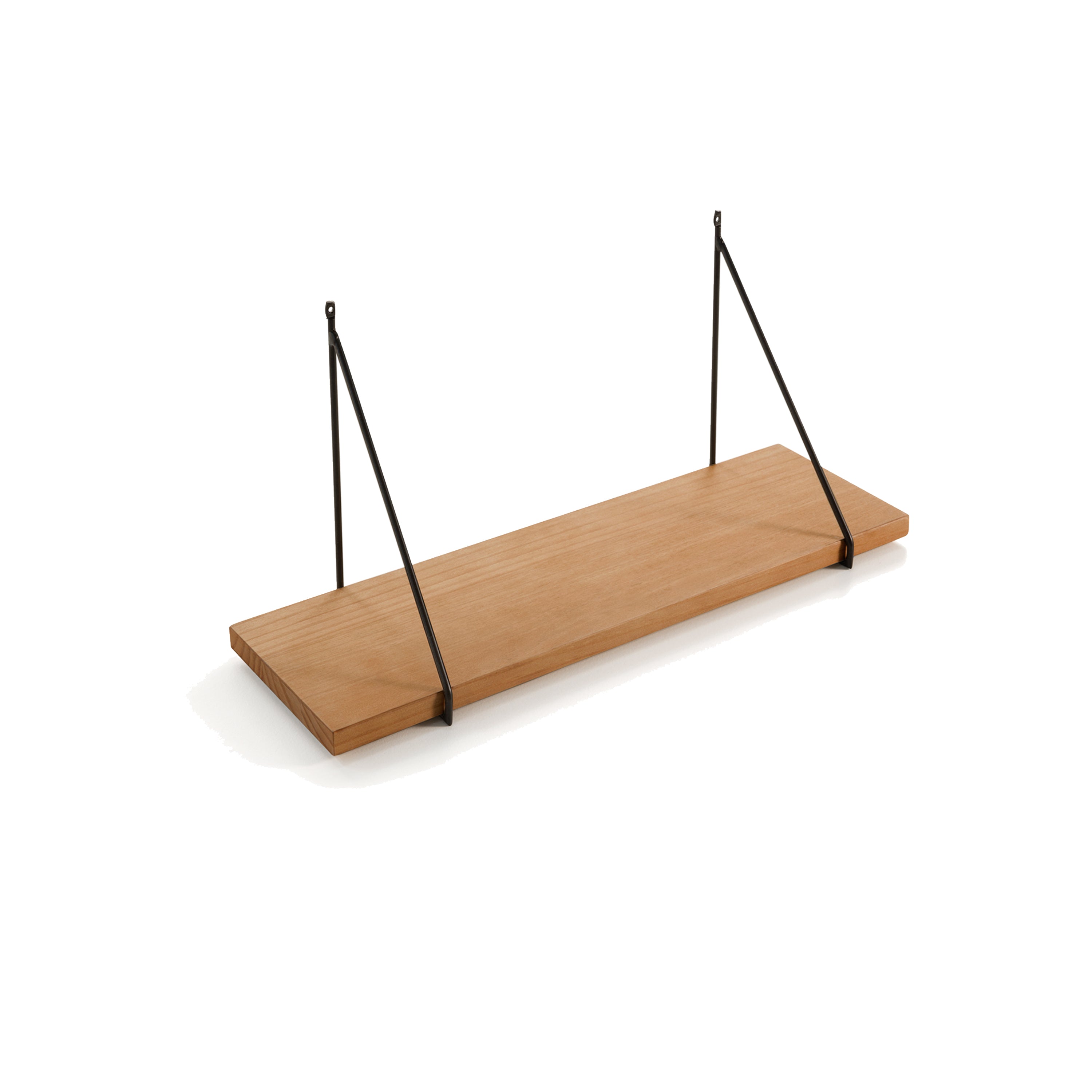 Retro Wood Shelf in Hazelnut Solid Wood | Simply Nursery