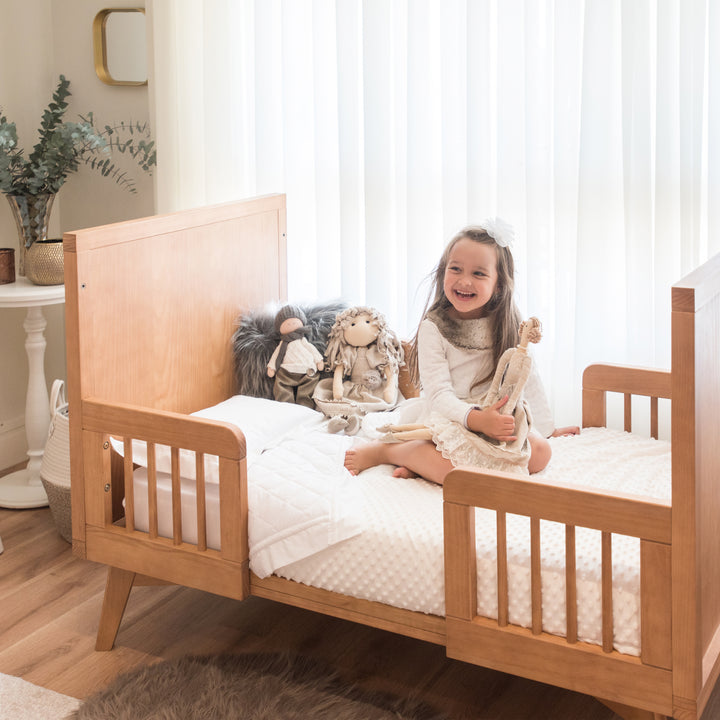 Mid-Century Nursery Set - 3 Drawer Dresser in Hazelnut