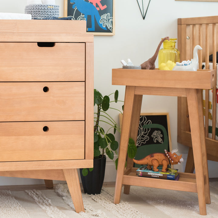 Retro Side Table in Hazelnut