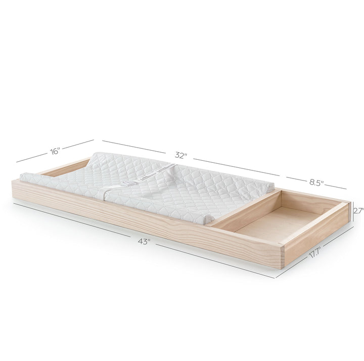 Mid-Century Changing Tray in Natural Washed