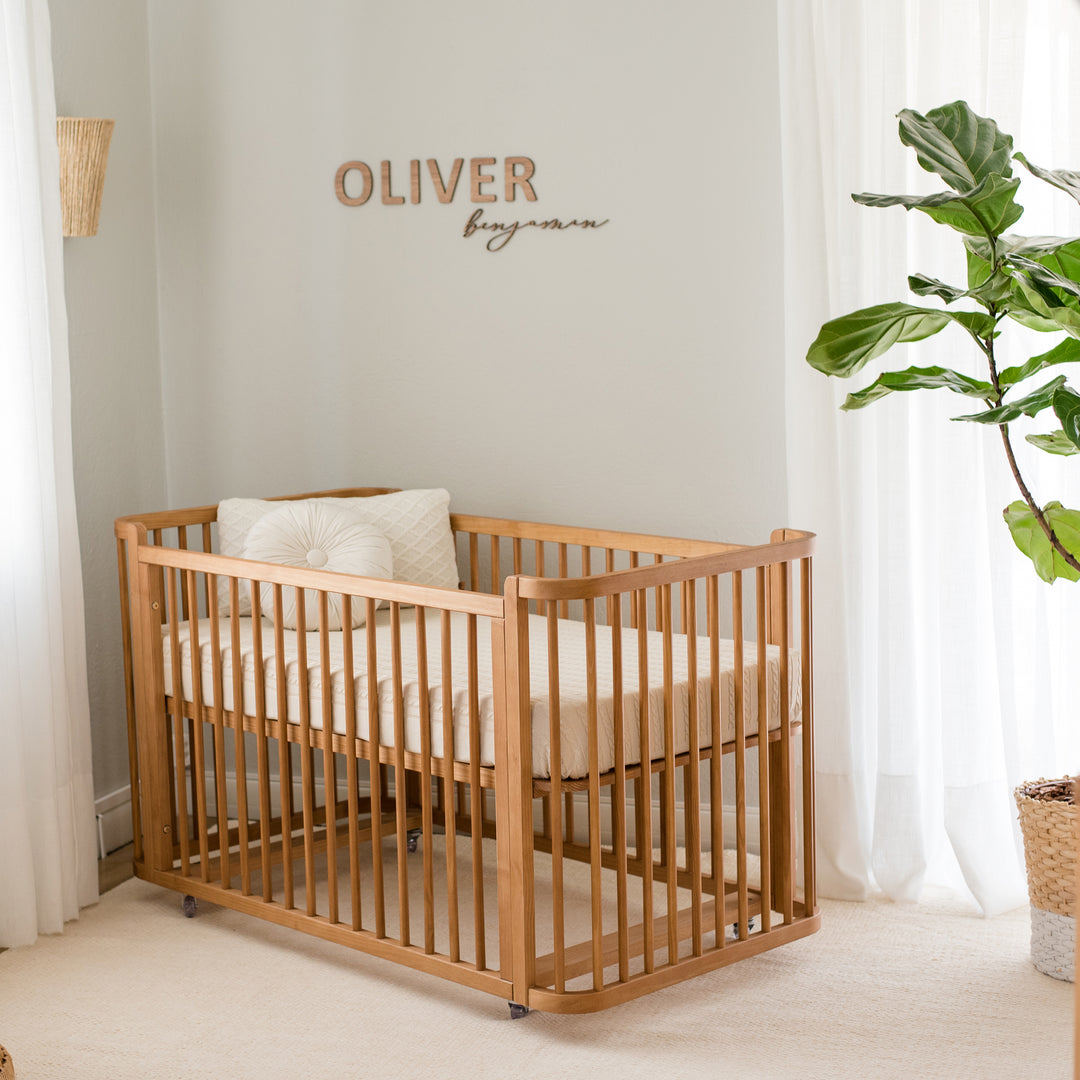 Samba Convertible Crib in Hazelnut - Spindles