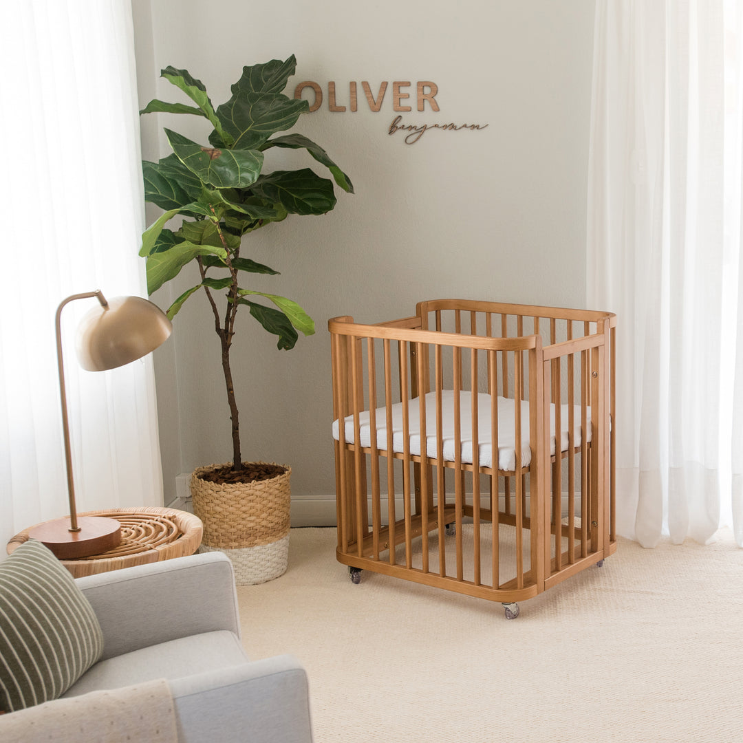 Samba Convertible Crib in Hazelnut - Spindles