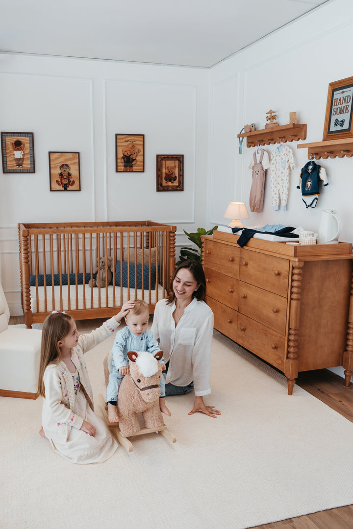 Selene Nursery Set - 6 Drawer Dresser in Hazelnut