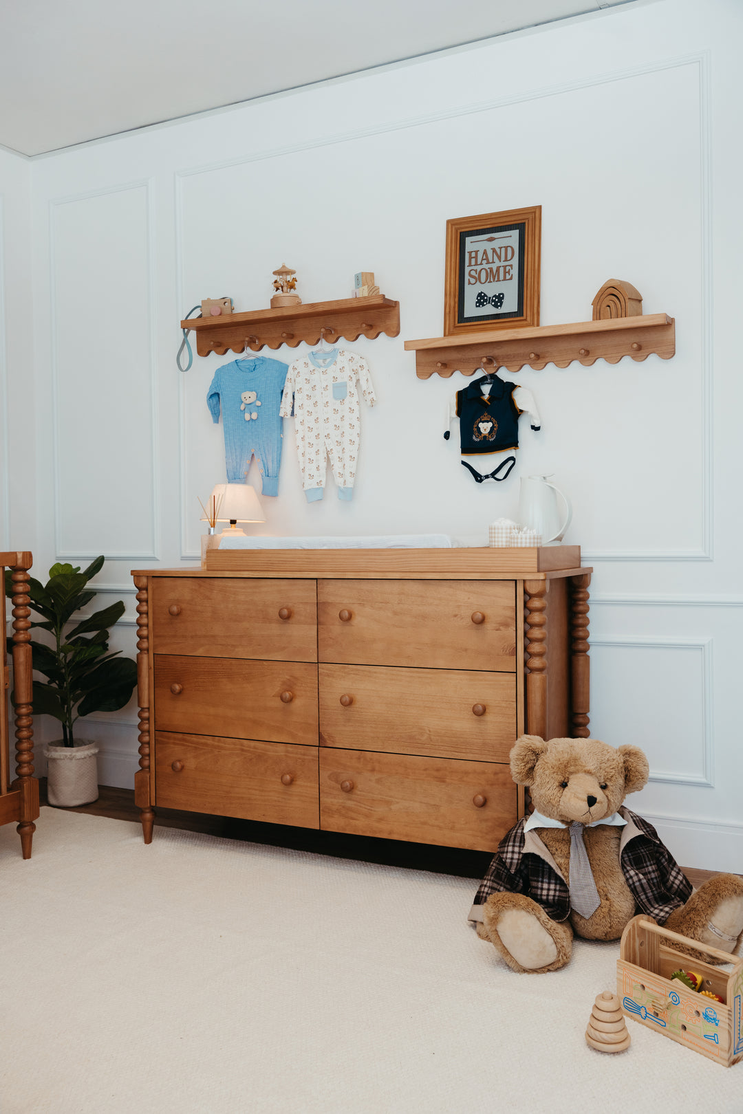 Selene Wood Shelf in Hazelnut