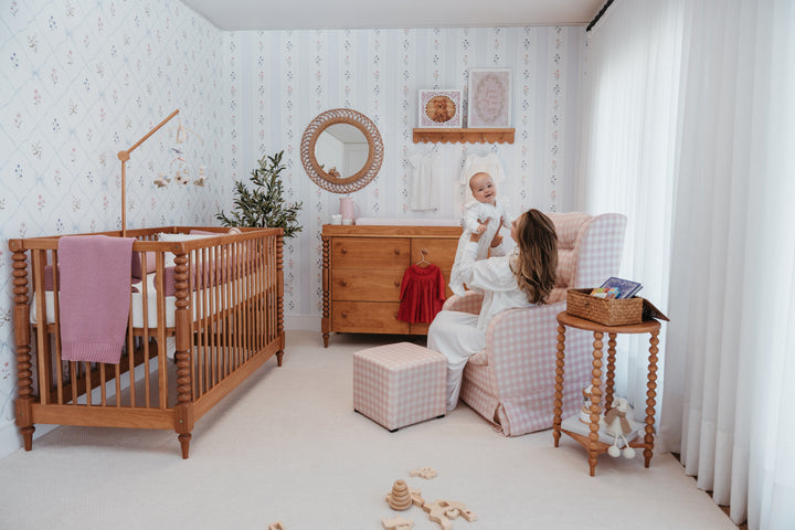 Selene Nursery Set - 6 Drawer Dresser in Hazelnut