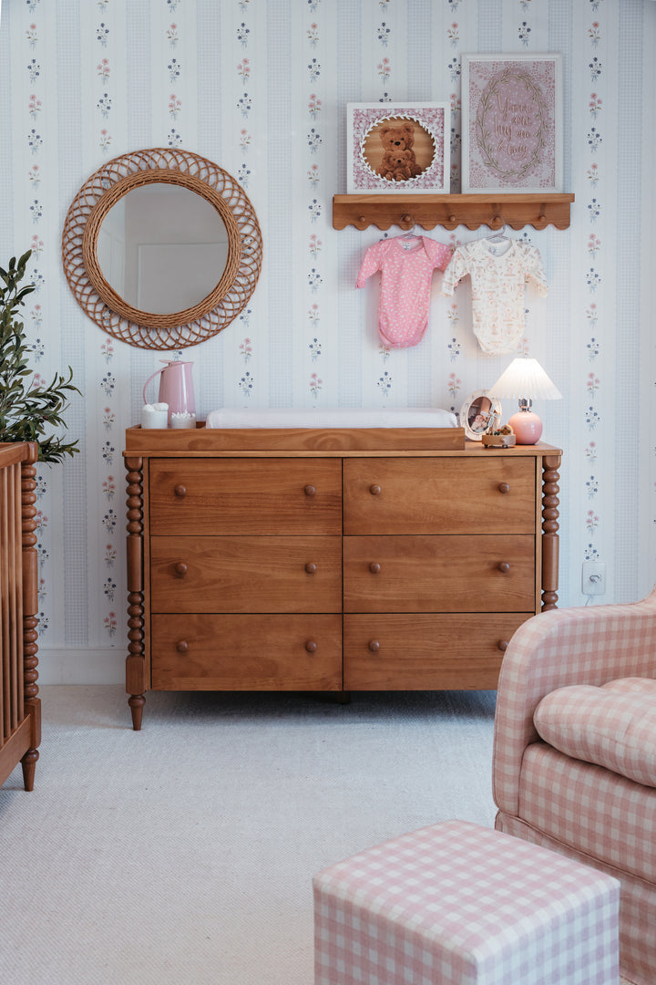 Selene 6 Drawer Dresser in Hazelnut