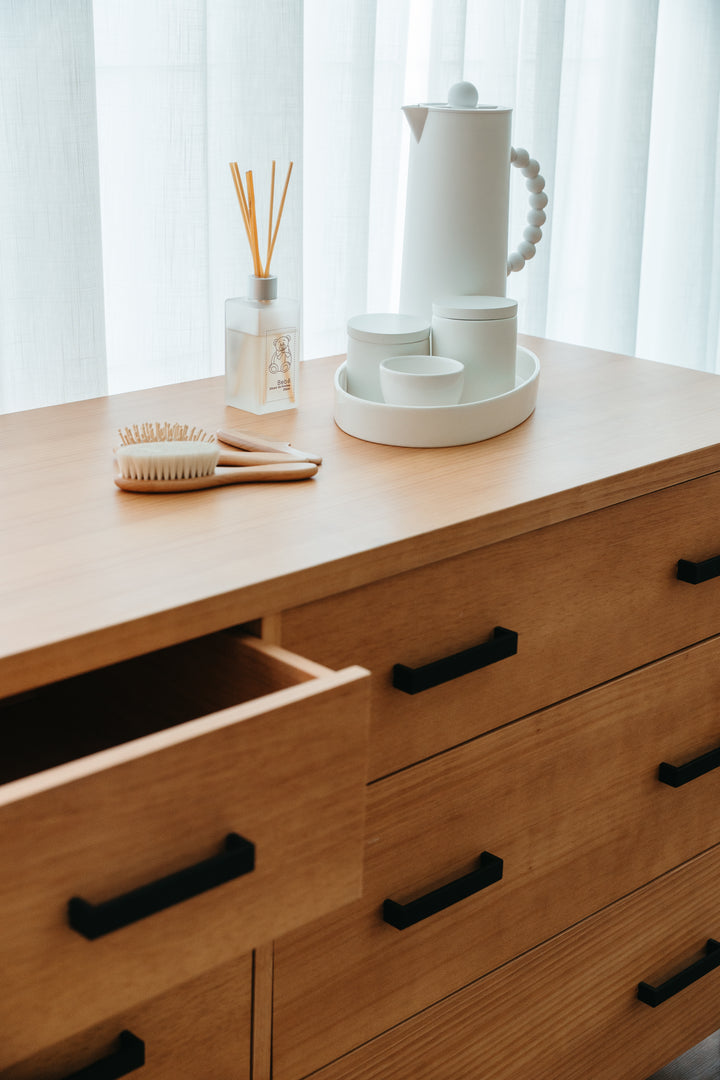 Cali 6 Drawer Dresser in Hazelnut