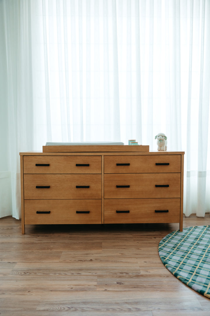 Cali 6 Drawer Dresser in Hazelnut