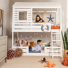 Solid Wood Bunk Bed White
