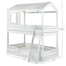 Solid Wood Bunk Bed White