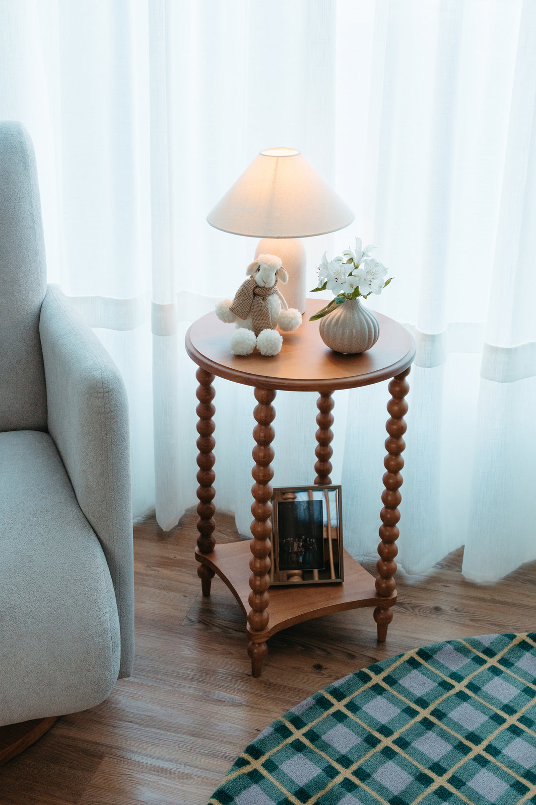 Selene Side Table in Hazelnut