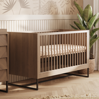 Noah Nursery Set in Walnut Solid Wood | Simply Nursery