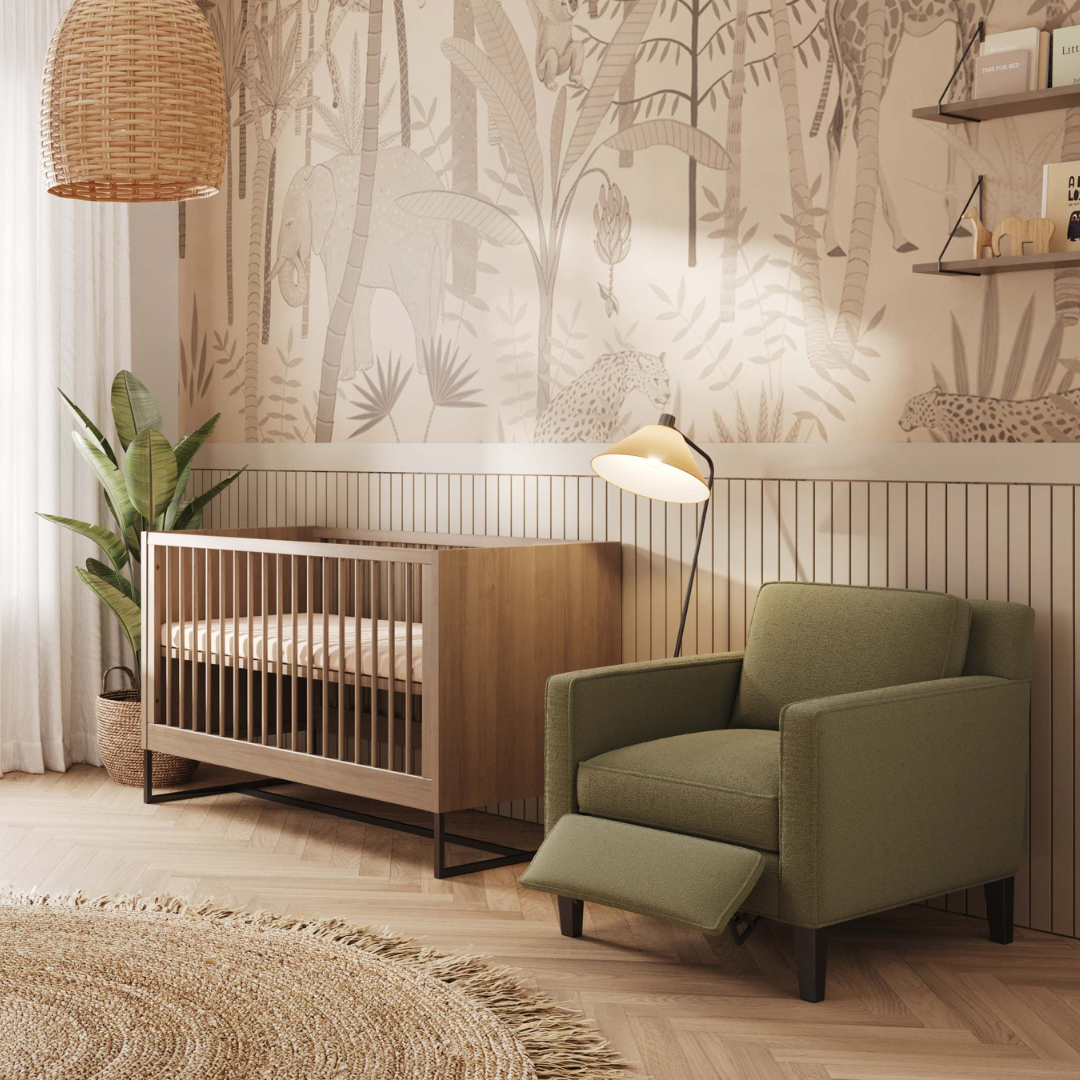 Noah Convertible Crib in Walnut